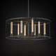 CARLTON 33 Inch Modern Chandelier  8* T300 E27 Tube Bronze Aged Brass - 7Pandas Australia