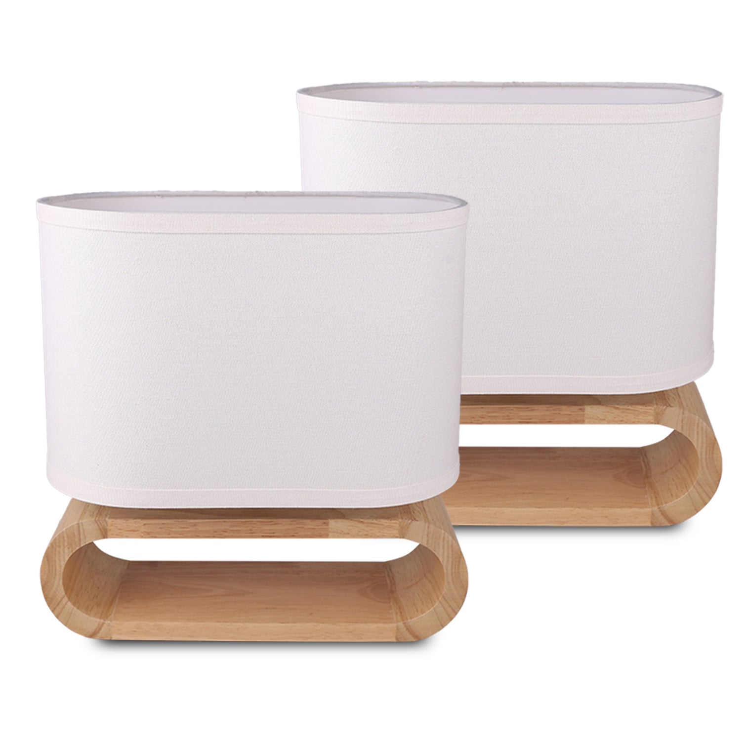 EMIKO Cotemporary Nordic Stype Table Lamp Wood Base E27 White - 7Pandas Australia