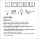 LED G80 Bulb Globe Shape Full Glass 5W E27 2700K Warm White - 7Pandas Australia