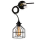 Metal Guard Vintage Cage Pendant Light Retro Loft Industrial Black - 7Pandas Australia