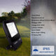 VECTOR LED Flood Light Outdoor Security Lights 100W 5000K Matt Black IP65 - 7Pandas Australia