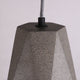 Industrial Style Concrete Pendant Light Dia 20cm Sand Black  E27 Lamp Base - 7Pandas Australia