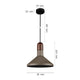 Industrial Concrete and Pendant Light Dia 25cm Sand Black with E27 Lamp Base - 7Pandas Australia