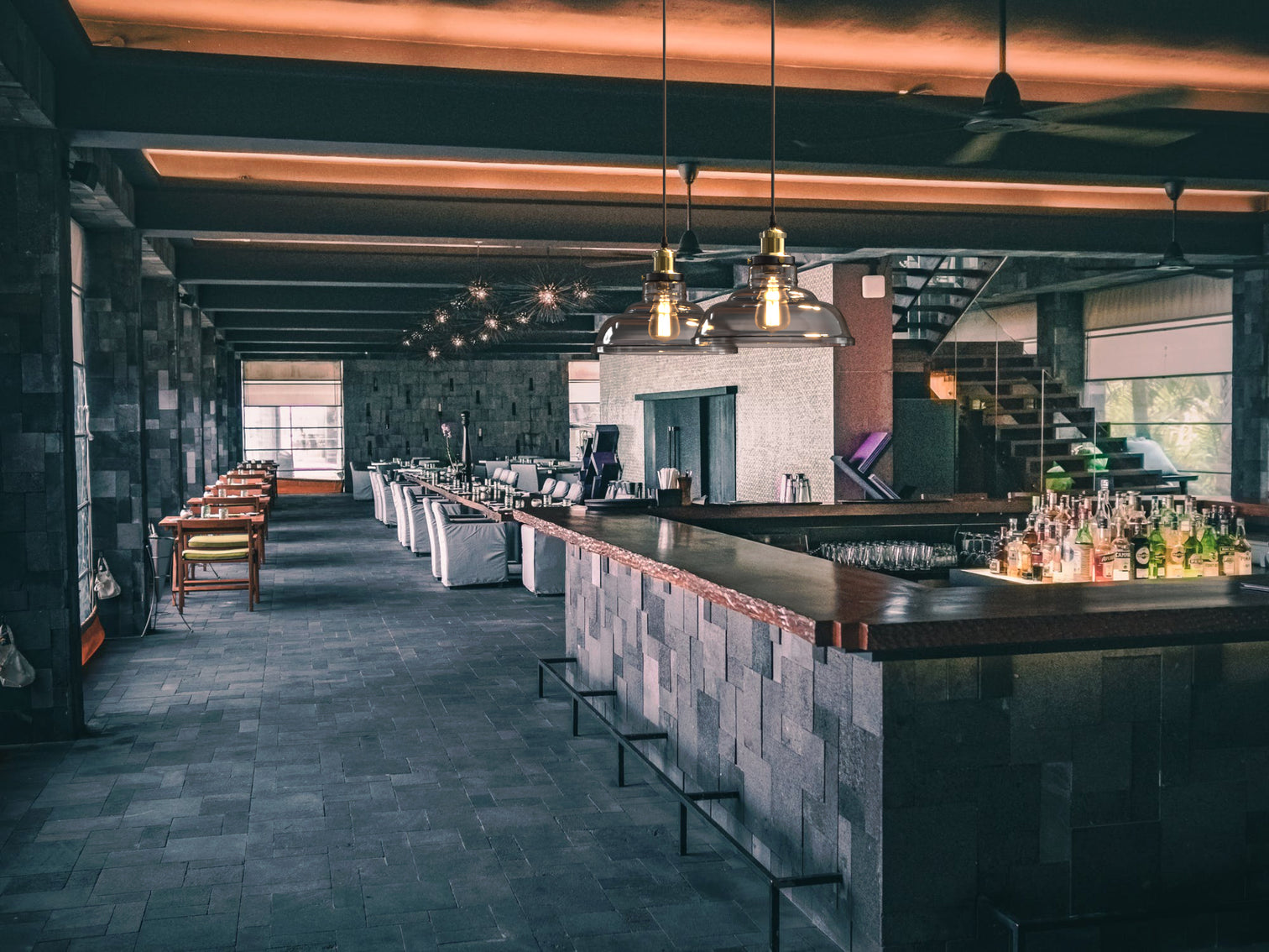 FORTUNE 1-Light Retro Glass Pendant Light Smoke E27 - 7Pandas Australia