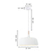 MORT Nordic Style Contemporary Pendant Light White E27 - 7Pandas Australia