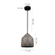 MANSFIELD Industrial Concrete Pendant Light Sand Black Finished E27 lamp base - 7Pandas Australia