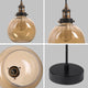 OCULUS 20cm Contemporary Glass Pendant Light E27 Amber - 7Pandas Australia