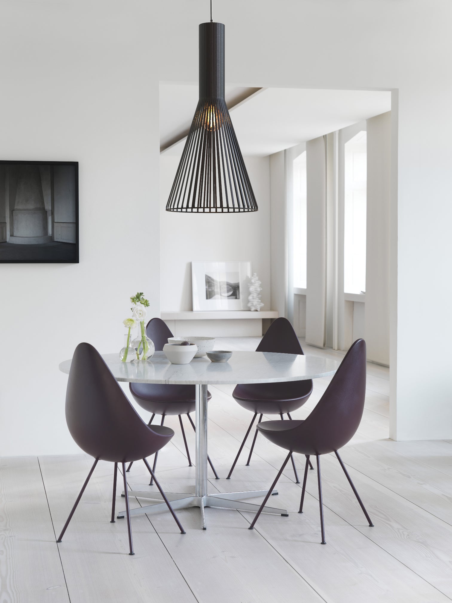 RALLE Vintage Style Cage Pendant Light Matt Black with E27 Lamp Base - 7Pandas Australia