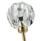 TULIM 1-Light Wall Light Long Stem Crystal Glass Shade Aged Brass G9 - 7Pandas Australia