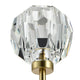 TULIM 1-Light Wall Light Short Stem Crystal Glass Shade Aged Brass G9 - 7Pandas Australia