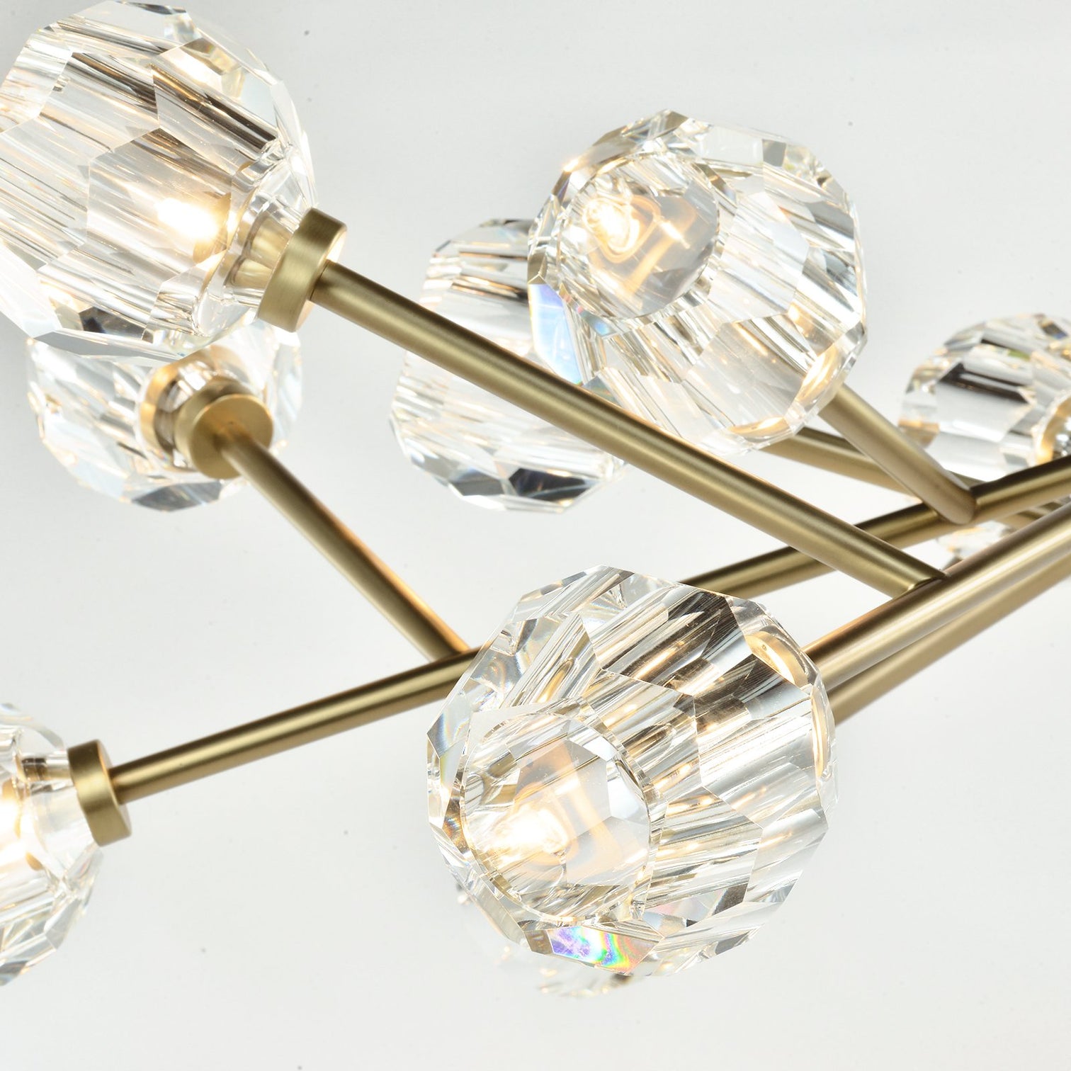TULIM 18-Light Crystal Chandelier Aged Brass G9 - 7Pandas Australia