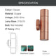 Up & Down Exterior Wall Light 2XGU10 IP54 Solid Copper GU10 - 7Pandas Australia