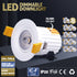 Aluminium die-casting 70cm Cutout Recessed Dimmable LED Downlight 10W 3000K 700LM
