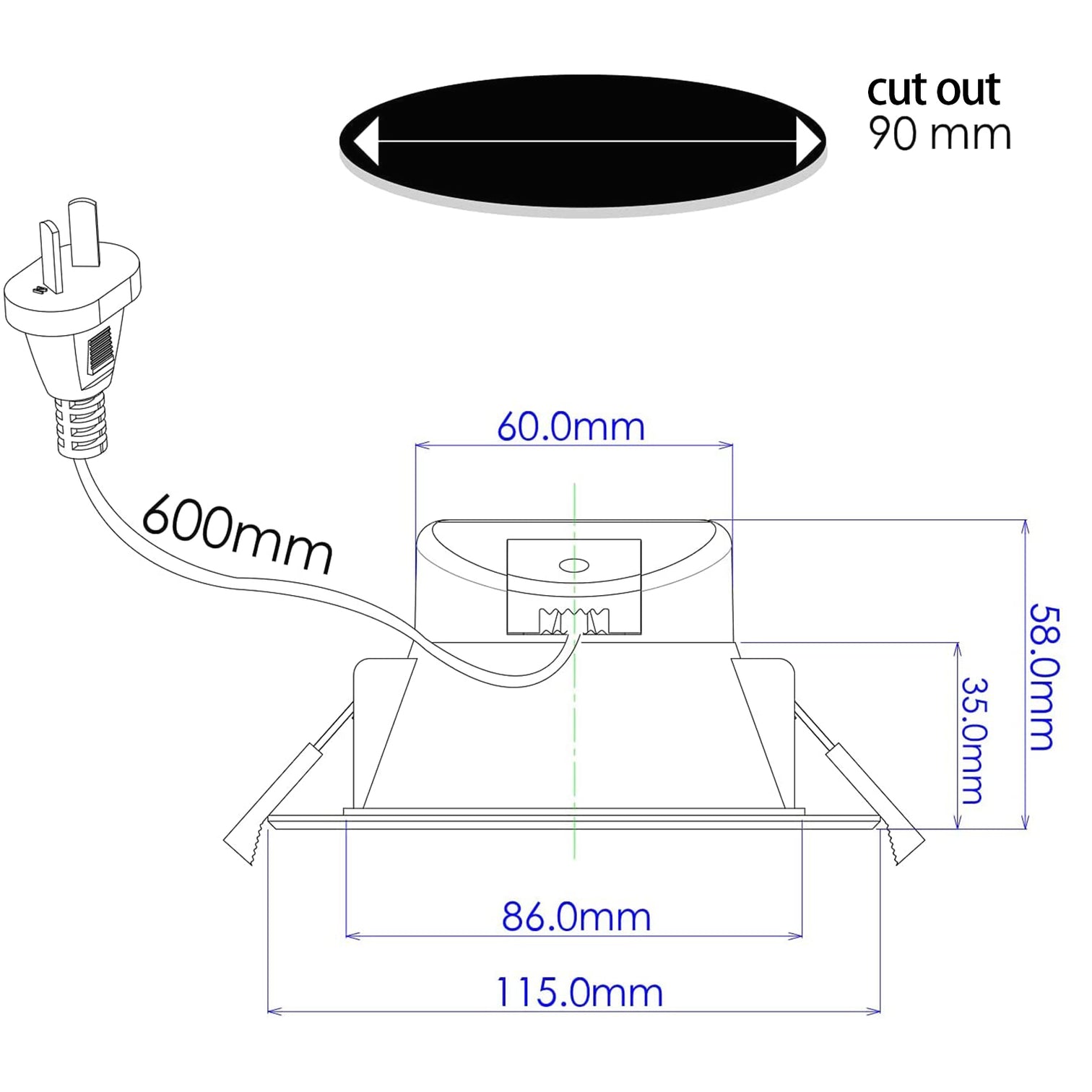 Smart WiFi Recessed Downlight 90mm Cutout 9W RGBCW IP44 Changeable Compatible with Alexa, Google Home No Hub Required 4PACK - 7Pandas Australia