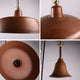 40cm Solid Copper Industry Style Pendant Light Aged Copper E27 - 7Pandas Australia