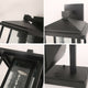 OSAKA Japanese Style Outdoor Exterior Wall Sconce Light Glass Black E27 IP44 - 7Pandas Australia