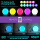 40cm Outdoor Fullmoon LED RGB Ball Light Solar & AC Charging IP65 - 7Pandas Australia